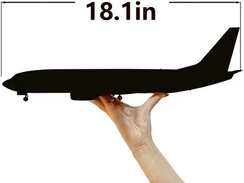 1/150 Scale B737 Model Airplane 18 Inches Long B737 Aircraft with LED Lights and Airport Scene Accessories Ideal Display and Gift in Saudi Arabia