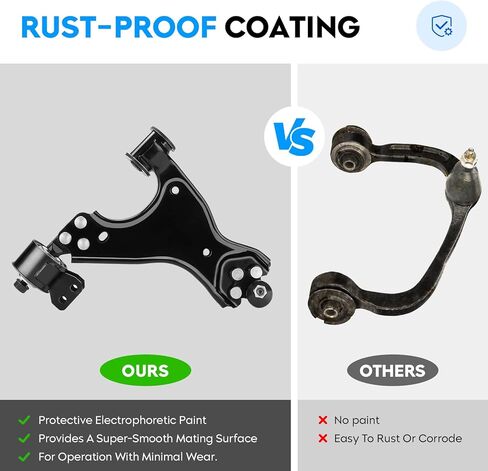 6PCS Front Lower Control Arms w/Ball Joints for Buick Enclave 08-17, Chevy Traverse 09-17, GMC Acadia 07-16, Saturn Outlook 07-10, Sway Bars + Outer Tie Rods Suspension Kit K621231 K621232 K750155 in Kuwait