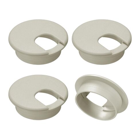 uxcell 4Pcs Cable Hole Cover, 2Inch/50mm ABS Desk Cable Wire Cord Grommet Hole Cover for Office Computer Desk Wire Organizer, Black in Saudi Arabia