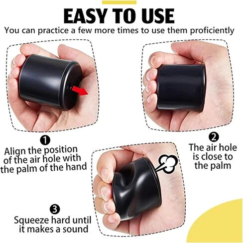 Novelty Squeeze Pooter Fart Machine with Realistic Sound Effects - Pocket-Size Prank Noisemaker,Joke Toys, Prank Farting Toys Rubber, Makes The Most Realistic Sounds for Party Gift Toy (Black) in Saudi Arabia