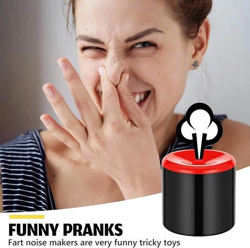 Novelty Squeeze Pooter Fart Machine with Realistic Sound Effects - Pocket-Size Prank Noisemaker,Joke Toys, Prank Farting Toys Rubber, Makes The Most Realistic Sounds for Party Gift Toy (Black) in Saudi Arabia