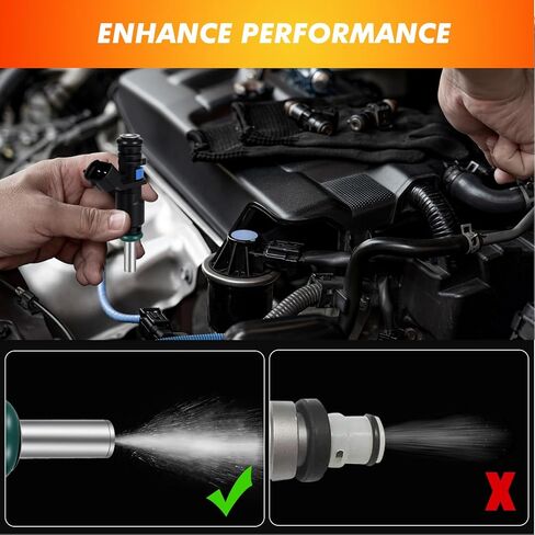 2007-2014 5Pcs Fuel Injectors Compatible for Volkswagen VW Beetle & Jetta 2007-2014, Golf 2010-2014, Passat 2012-2014, Rabbit 2007-2009 2.5L L5 Replace 07K906031C 85212237 FI11378S FJ1067 in Kuwait
