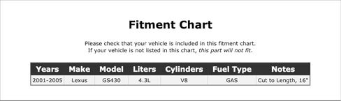 Pipe To Pump Power Steering Reservoir Hose Compatible With Lexus GS430 4.3L V8 GAS 2005 2004 2003 2002 2001 P-3458903 in Kuwait