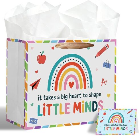 TOTEUSVIA 13" Large Graduation Gift Bag, Blue Gold Congratulations Gift Bags for Class 2026 with Tissue Paper and Greeting Card in Kuwait