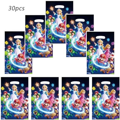 88xiaoyun 30 PCS latest Mario Themed Party Gift Bags, Party Supplies for Kids, Cute Mario Game Themed Party, Birthday Decoration Gift Bags Suitable for Girls or Boys in Saudi Arabia