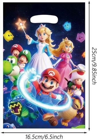 88xiaoyun 30 PCS latest Mario Themed Party Gift Bags, Party Supplies for Kids, Cute Mario Game Themed Party, Birthday Decoration Gift Bags Suitable for Girls or Boys in Saudi Arabia