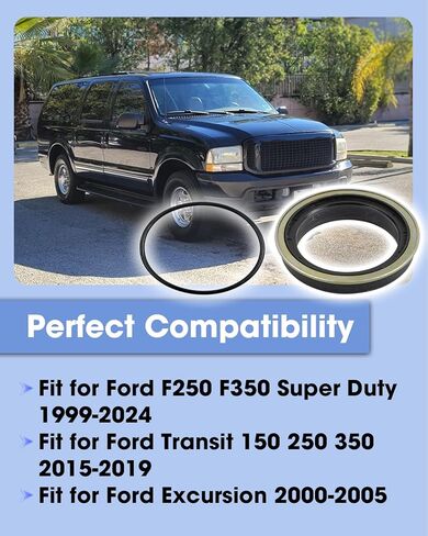 Rear Axle Seal and O-Ring Kit Fit for Ford F250 F350 Super Duty 1999-2024 Transit 150 250 350 2015-2019 Excursion 2000-2005 Replace 370247A 2C3Z-1177-AA E5TZ-4A331-A, Inner Wheel Hub Oil Seal in Saudi Arabia