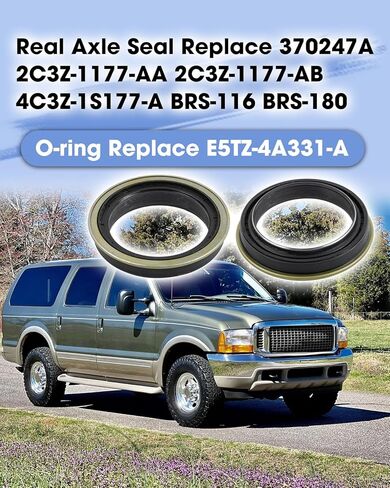 Rear Axle Seal and O-Ring Kit Fit for Ford F250 F350 Super Duty 1999-2024 Transit 150 250 350 2015-2019 Excursion 2000-2005 Replace 370247A 2C3Z-1177-AA E5TZ-4A331-A, Inner Wheel Hub Oil Seal in Saudi Arabia