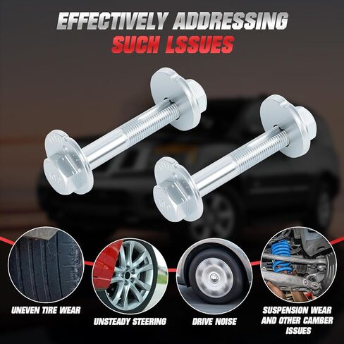 Lower Suspension Arm Alignment Camber Bolts OE Number: 545802S400 545802S40A, Adjustment Eccentric Cam Bolt Compatible for 2004-2015 Nissan Armada 5.6L & 2005-2012 Nissan Pathfinder 4.0L etc. (2 Pcs) in Saudi Arabia
