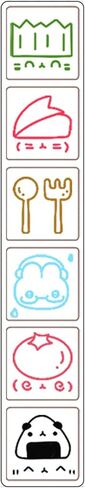 Creative Six Pattern Stamps Scrapbooking for Enhancing Planner Projects Stationery for Office School Student Journal in Kuwait