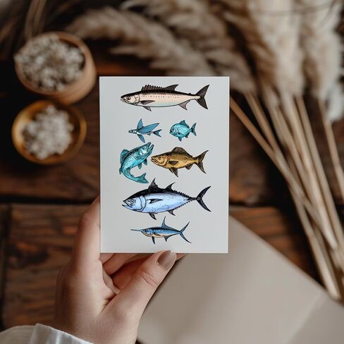 1 Sheet PVC Plastic Clear Stamps, Animal Theme Silicone Stamp, Reusable Fish Pattern Clear Stamp for DIY Scrapbooking Photo Album Decorative Cards Making, 6.3x4.33inch in Kuwait