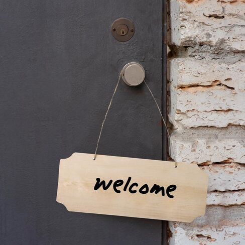 3 Pack Blank Wood Sign for Craft, Unfinished Hanging Wood Sign with Hole Blank Rectangle Hanging Wooden Plaque Door Wall Art Decoration for Painting Writing DIY Home Crafts in Kuwait