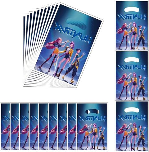 HYSANOG 30PCS K pop Demon movie Hunters party gift bags, supplies, and decorations. Perfect for cartoon parties, ideal for kids, and great for family events, prizes, carnivals, and Christmas in Saudi Arabia