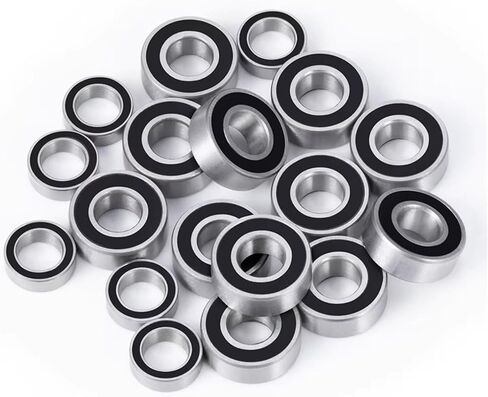 RC Car Parts Compatible with Tamiya M05 M06 1/10 RC Car Bearing Upgrades Part Accessories 18Pcs Rubber Seal Sealed Ball Bearings Kit in Kuwait