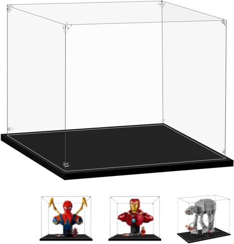 Acrylic Display Case for Lego 76210 Hulkbuster, 19.68x11.81x21.65inches (50x30x55cm), Protect Your Collectibles from Dust with a Clear Showcase in Saudi Arabia