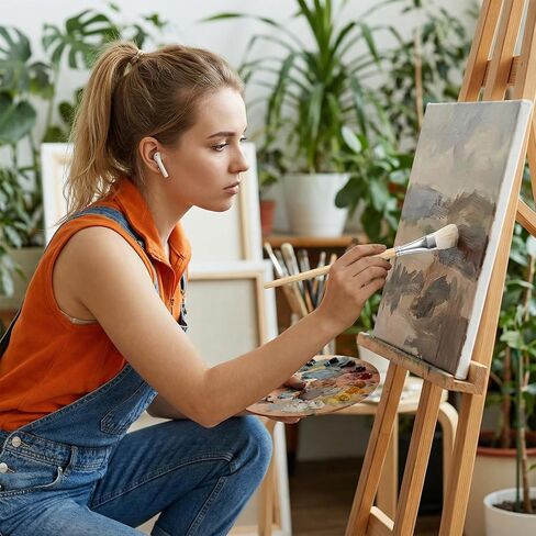 7 عبوات من فرشاة مزج الأكريليك، فرشاة ممسحة للرسم الأكريليك مع لوحة الألوان، فرش ممسحة مزج شعر الماعز متعددة الاستخدامات للرسم الزيتي بالألوان المائية للوجه والجسم، لوحات من رقائق معدنية، أوراق أوراق ذهبية in Kuwait