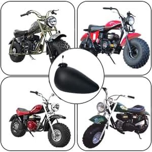 خزان وقود الغاز الحقيقي لBaja Tiralmaster Massimo MB200، Mini Baja Heat Warrior، Hawg Ty 196cc، Serengeti puma، Yukon Trail puma 200 Mini Bike (أسود) in Kuwait