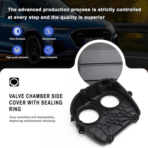 06K103269 غطاء جانبي لغرفة صمام سلسلة التوقيت مع حشية الختم متوافق مع 2.0T VW Beetle Golf Passat Polo Tiguan Audi A1 A3 A4 A5 A6 A7 A8 Q2 Q3 Q5 Q7 TT Skoda Seat in Kuwait