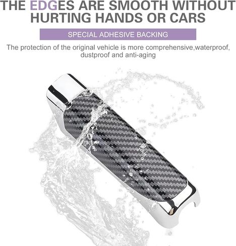 Car Handbrake Cover, Carbon Fiber Handbrake Protective Cover, Anti-slip Brake Handle Sleeve Accessories, Universal Interior Accessories for Most Cars (Carbon Fiber Black) in Kuwait