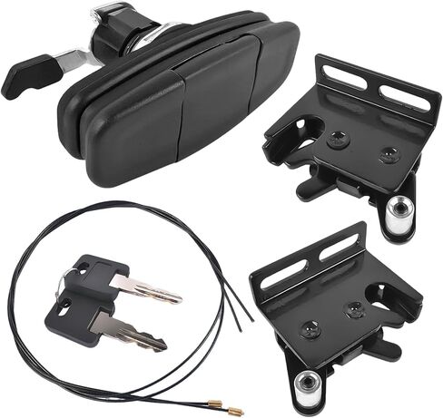 113436 Truck Cap Twist Handle that Fit for Leer Truck Caps 100XQ, 100XL, 100XR, TSC700 with Striker Latches, Cables, 2 Keys Replace 83514 83515 (Black) in Kuwait