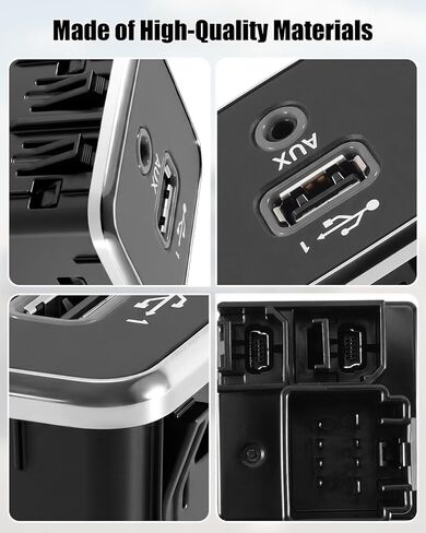مقبس منفذ شحن USB AUX 5XG28DX9AD مناسب لسيارة Jeep Compass Cherokee 2017-2021، وحدة التحكم المركزية الأمامية للسيارة USB شحن ووحدة مقبس إدخال الصوت AUX استبدال 53224228 53223309 in Kuwait