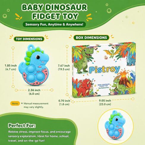 30 PCS Mini Dinosaur Pop Keychains for Kids, Bulk Pop Fidget Toys for Dinosaur Party Favors, Goodie Bags, Classroom Prizes, Treasure Box Rewards and Pinata Fillers in Saudi Arabia