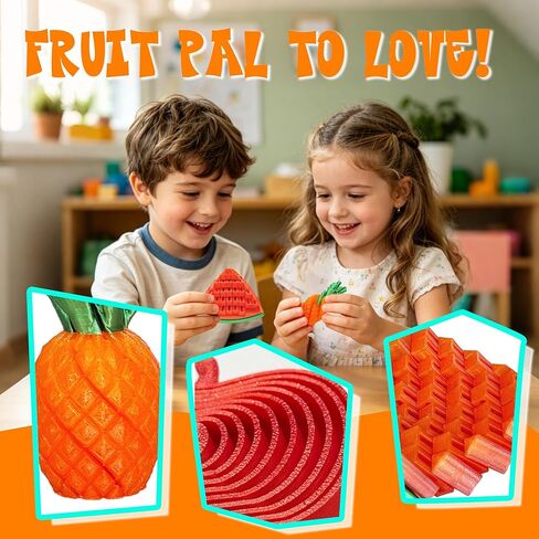 3D Printed Fruit Fidget Toys Sensory Stress Relief Anxiety Toys for Adults Kids, Bulk Set Cool Desk Toys, 5 Pack Fidget Toys Stuff for Boys Girls, Office ADHD Autism Gifts Stocking Stuffers in Saudi Arabia