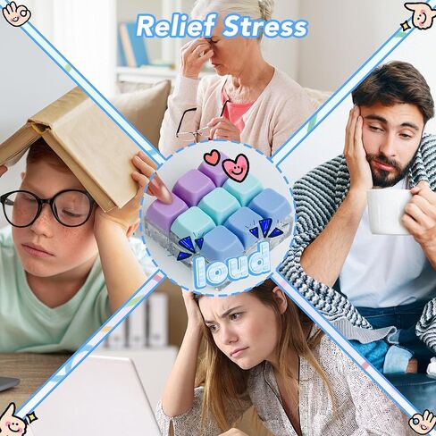 لوحة المفاتيح لعبة تململ المفاتيح لتخفيف التوتر، 9 في 1 إصبع كليكي زر الضغط سلسلة المفاتيح مع أغطية مفاتيح قابلة للتبديل، تململ مفتاح ميكانيكي صغير للأطفال الكبار مكتب مكتب التركيز هدايا عيد ميلاد in Kuwait