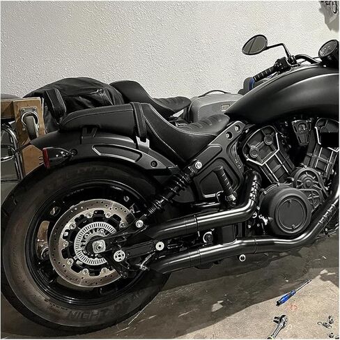 نظام عادم سهل الارتداء كاتم صوت قصير GP سهل الارتداء مع DB Killer يناسب الكشاف الهندي لـ Bobber Sixty لـ Rogue Twenty 2015-2024 in Kuwait