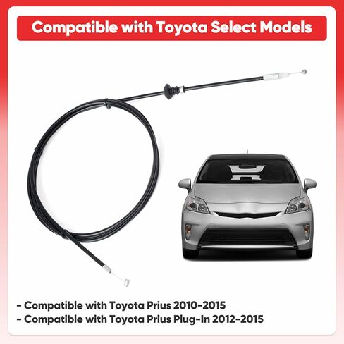 5363047040 استبدال كابل تحرير مزلاج الغطاء الأمامي لسيارة Toyota Prius 2010-2015 لكابل التحكم بقفل غطاء المحرك 2012-2015 بدون مقبض استبدال 912409 912-409 53630-47040 in Kuwait