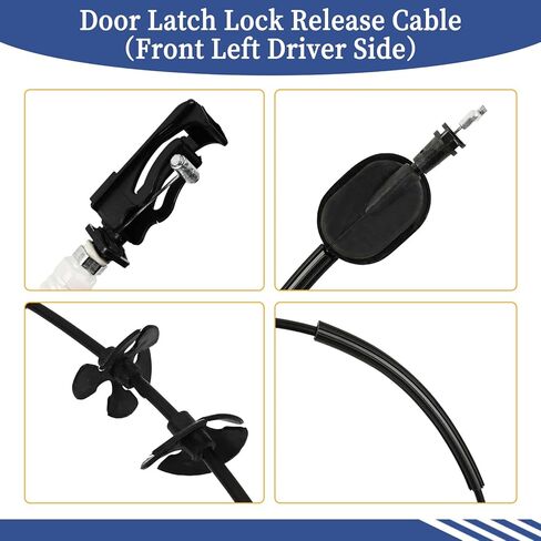 Front Left Driver Side Door Latch Lock Release Cable HC3Z-15221A01-F Compatible with Ford F-250/ F-350/ F-450/ F-550 Super Duty 2017-2022 Door Latch Cable Replace HC3Z-15221A01-B in Kuwait