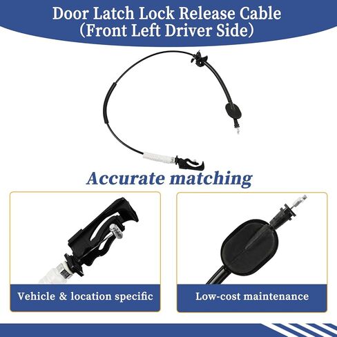 Front Left Driver Side Door Latch Lock Release Cable HC3Z-15221A01-F Compatible with Ford F-250/ F-350/ F-450/ F-550 Super Duty 2017-2022 Door Latch Cable Replace HC3Z-15221A01-B in Kuwait