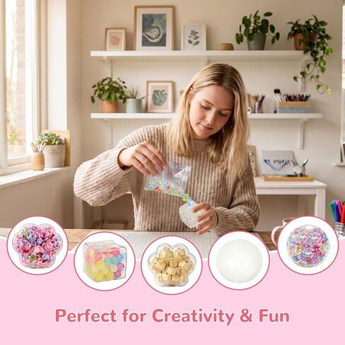 DIY Stress Ball Making Kit - 12 TPR Skins - Immersive Asmr Ball Squishy kit- Craft Kits Stress Balls - Crunchy Stress Ball - Handmade Make Your Own Stress Balls Kit for Adults in Saudi Arabia