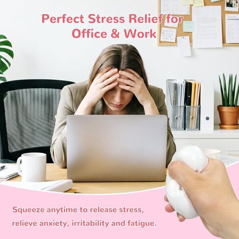 DIY Stress Ball Making Kit - 12 TPR Skins - Immersive Asmr Ball Squishy kit- Craft Kits Stress Balls - Crunchy Stress Ball - Handmade Make Your Own Stress Balls Kit for Adults in Saudi Arabia