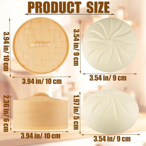 2 Pcs Large Dumpling Squishy Mystery Box, Squishies Dumplings Squeeze Stress Balls for Kids & Adults, Slow Rising Squishy Sensory Fidget Toys for Anxiety Relief (White) in Saudi Arabia