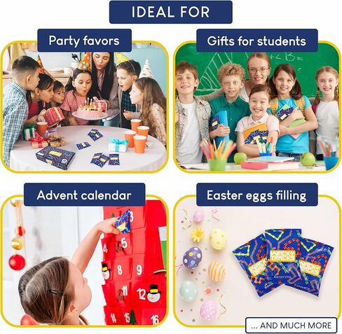 مجموعة BONNYCO Wacky Tracks Pack 40 10.6 بوصة ألعاب تململ سلسلة النقر للأطفال من سن 3 إلى 12 عامًا. هدايا حفلات أعياد الميلاد، جوائز صندوق كنز الفصل الدراسي، حشوات حقائب الهدايا، ألعاب حسية للتوحد in Kuwait
