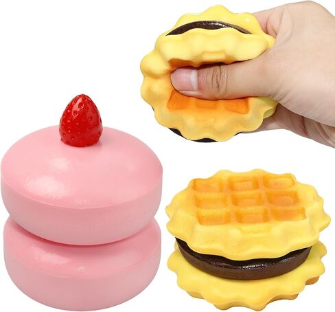 Big Sticky Bread Slow Rising Squishy, 4.5in Realistic Toast Shape Soft Silky Smooth Stress Relief Toy, Food Squeeze Sensory Fidget Toy for Adults Anxiety Relief（Yellow） in Saudi Arabia