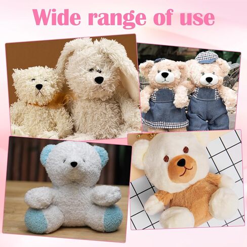 32 Pcs 11/15/17/18mm Safety Noses, Plastic Safety Noses for Amigurumi with Washers, Puppet Plush Crochet Nose Pink Black Craft Nose for Craft Accessories in Saudi Arabia