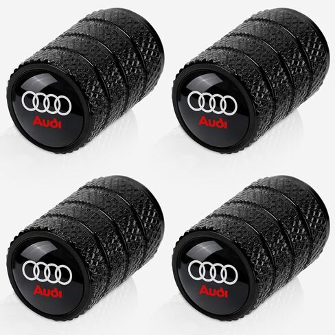 Tire Valve Stem Caps for GMC Series Metal Car Wheel Air caps Auto Valve Stem Caps Accessories 4 Pcs Black in Kuwait