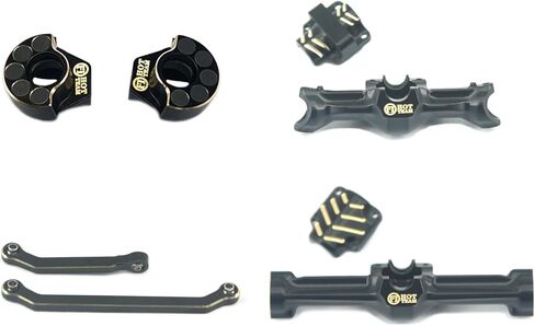 Hobby Brass Axle Brass Tungsten Steel Kunckles +4.9mm Weight 12/13/14/16T Gear for SCX30 rc Parts Upgrade Part (Brass add 4.9mm Axle 5set Gear) in Kuwait