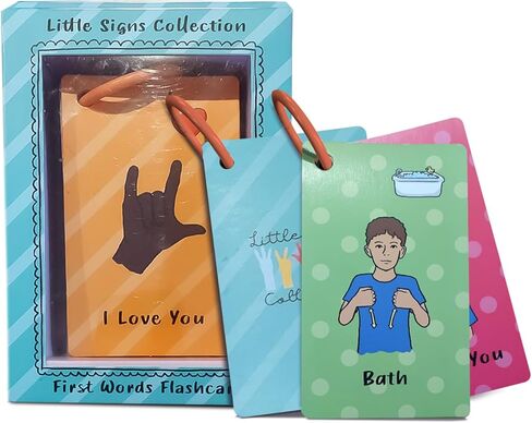 ASL First Word Flash Cards – American Sign Language Learning Cards for Beginners, Parents, Teachers & Speech Therapy, Visual Communication Training Aid in Kuwait