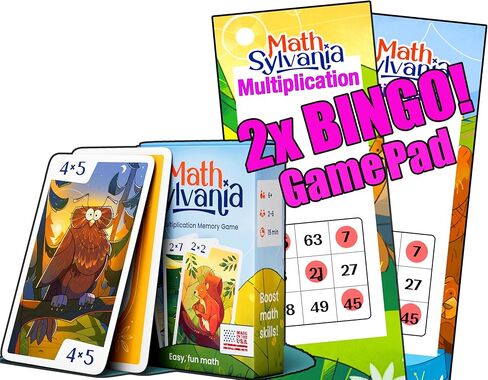Homeschool Multiplication Memory Card Game – MathSylvania | Family Game Night Learning Game | Made in USA in Kuwait