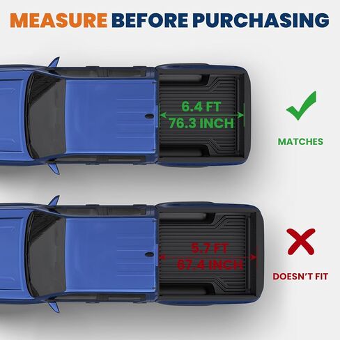 KUIPERAUTO 6.4FT Hard Low Profile Flip up Quad Folding Bed Cover Compatible for 2019-2026 Ram 1500 New Body (Not Fit Classic) Tonneau Cover Without Rambox in Kuwait