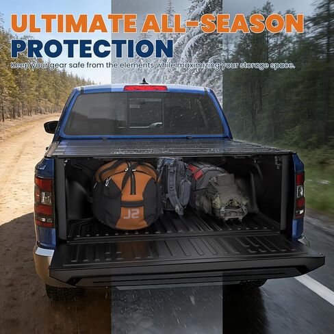 KUIPERAUTO 6.4FT Hard Low Profile Flip up Quad Folding Bed Cover Compatible for 2019-2026 Ram 1500 New Body (Not Fit Classic) Tonneau Cover Without Rambox in Kuwait