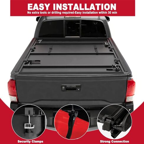 CAPSER Tacoma 5FT Soft Tri Fold Tonneau Cover Compatible with 2016-2023 Toyota Tacoma (Excl. Trail) 60.5Inch Truck Bed in Saudi Arabia