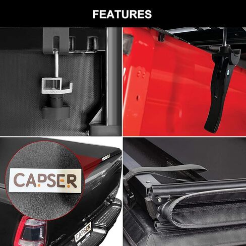 CAPSER Tacoma 5FT Soft Tri Fold Tonneau Cover Compatible with 2016-2023 Toyota Tacoma (Excl. Trail) 60.5Inch Truck Bed in Saudi Arabia