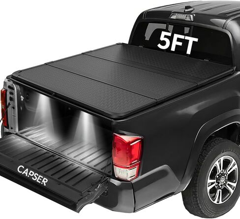 CAPSER Tacoma 5FT Soft Tri Fold Tonneau Cover Compatible with 2016-2023 Toyota Tacoma (Excl. Trail) 60.5Inch Truck Bed in Saudi Arabia