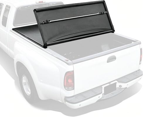 Soft Vinyl Tri-Fold Pickup Truck Bed Tonneau Cover Compatible with 1989-1995 Toyota Pickup 1995-2004 Toyota Tacoma with 6 Ft Fleetside Bed, Black in Saudi Arabia