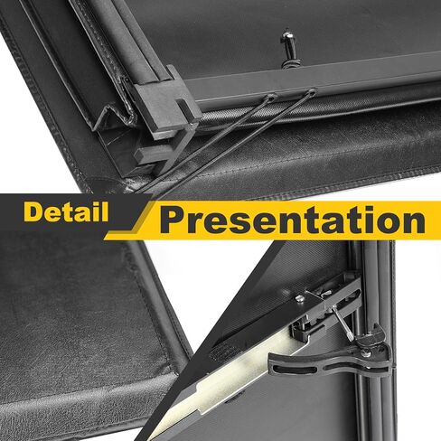 Soft Vinyl Tri-Fold Pickup Truck Bed Tonneau Cover Compatible with 1989-1995 Toyota Pickup 1995-2004 Toyota Tacoma with 6 Ft Fleetside Bed, Black in Saudi Arabia