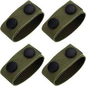 uxcell Duty Belt, Fabric Belt Keepers with Double Snaps, Nylon Wide Belt Loop Accessories for Security Guard Equipment